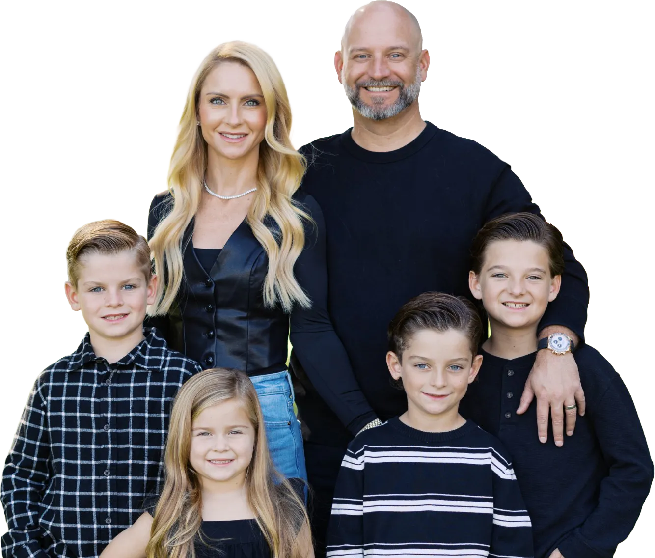 Branden Dickey, Jamie Dickey, and family